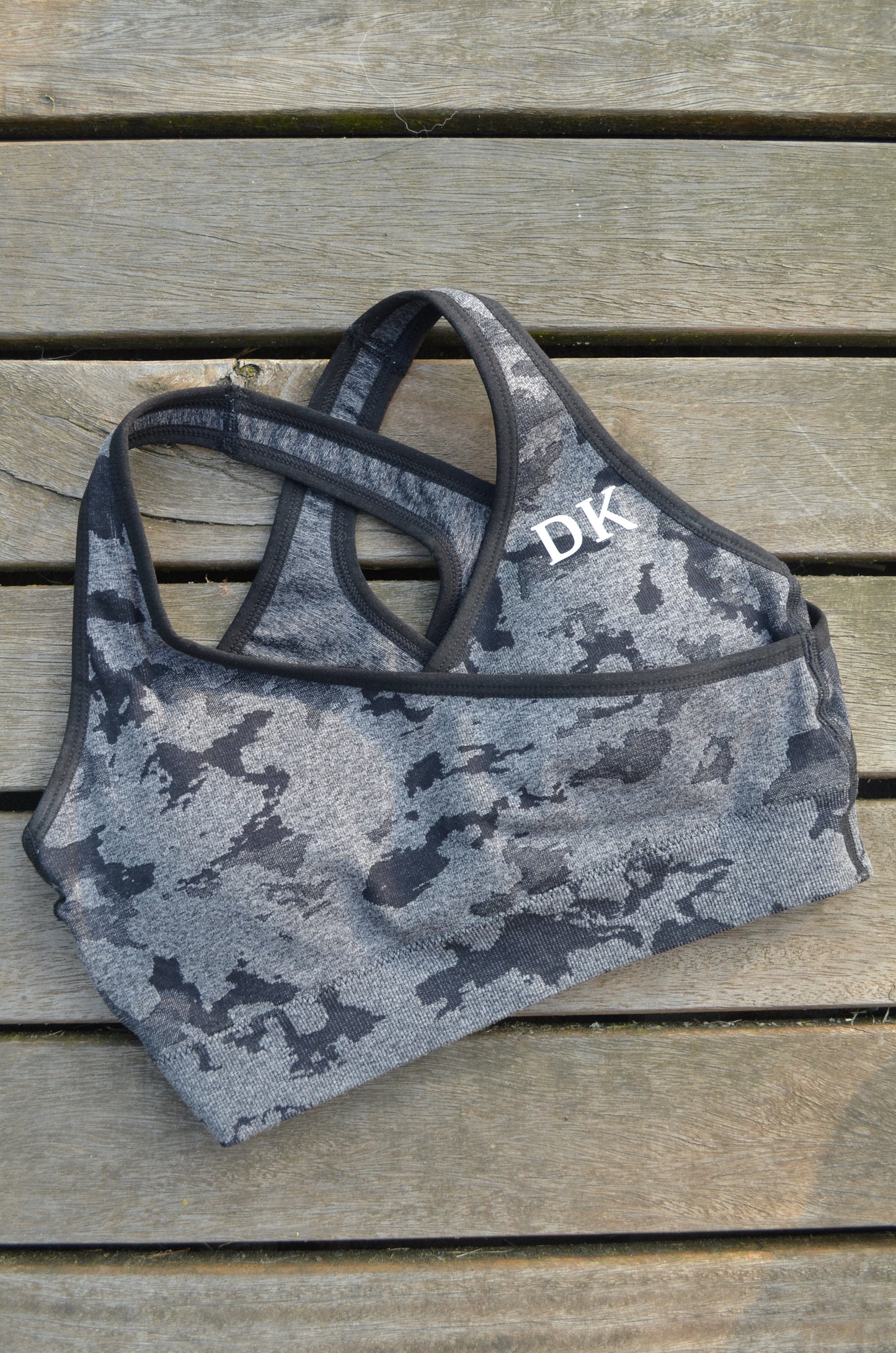 Camo sport bra - Grey