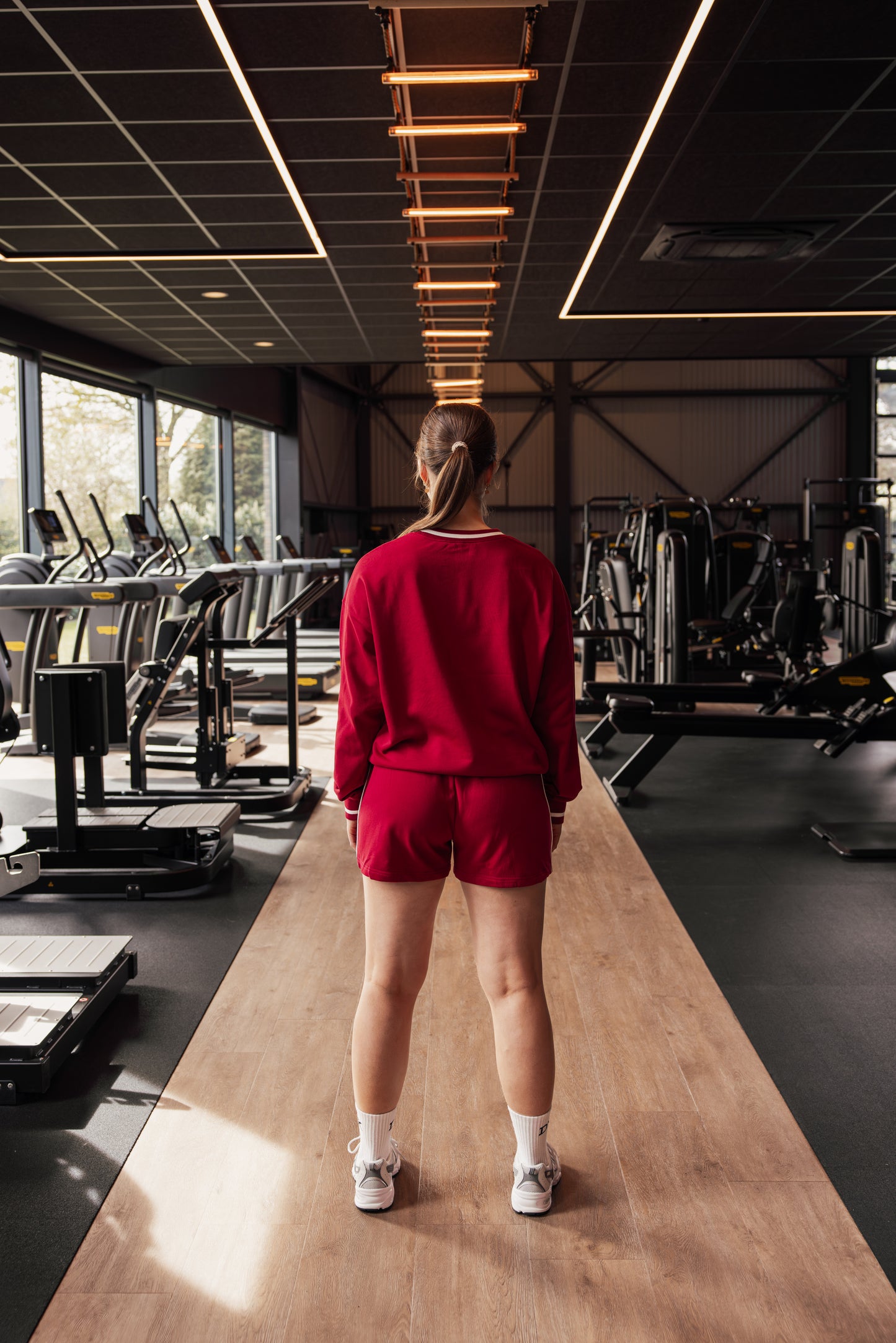 SORA jogger shorts Bordeaux Royale