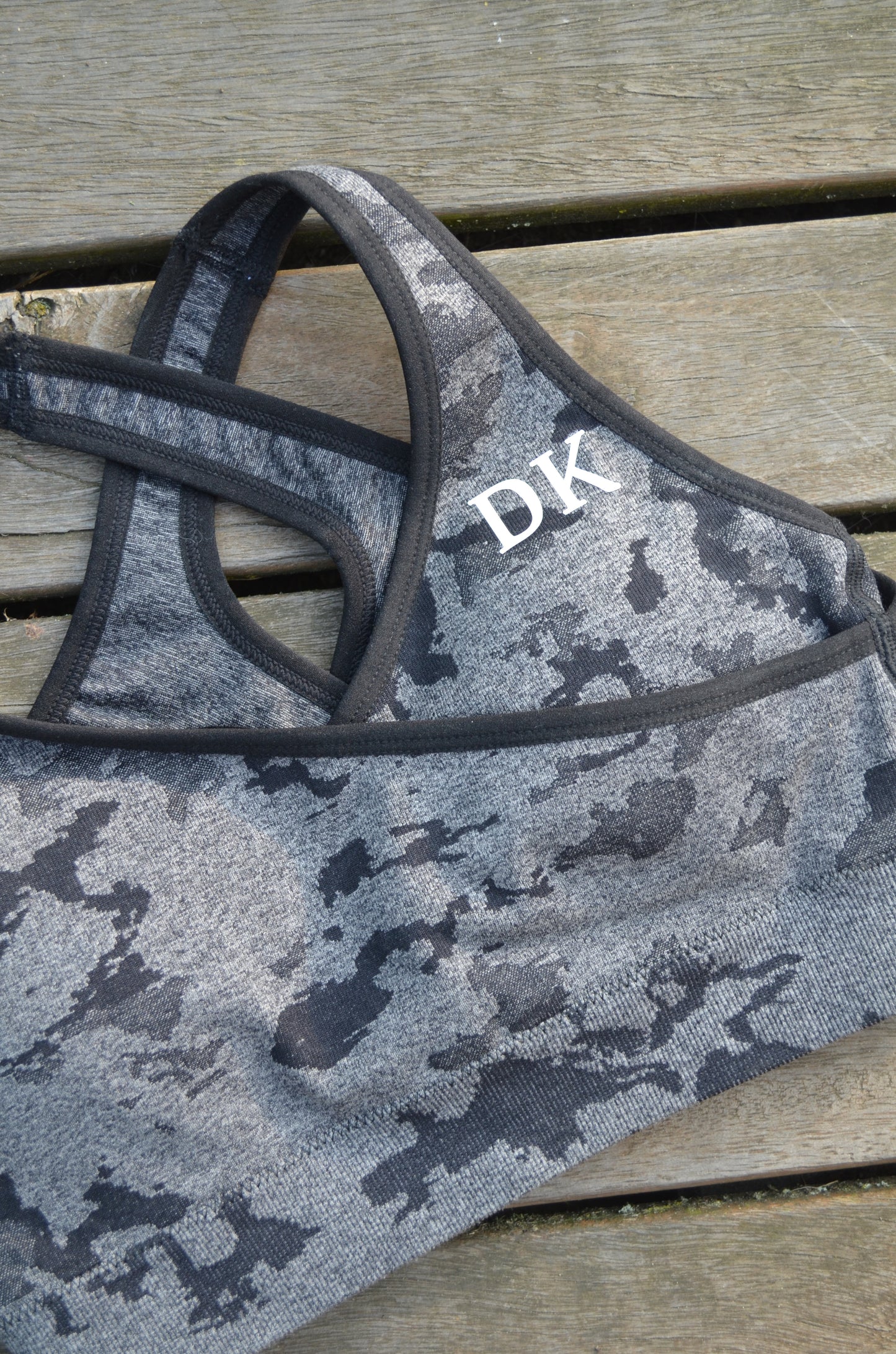 Camo sport bra - Grey