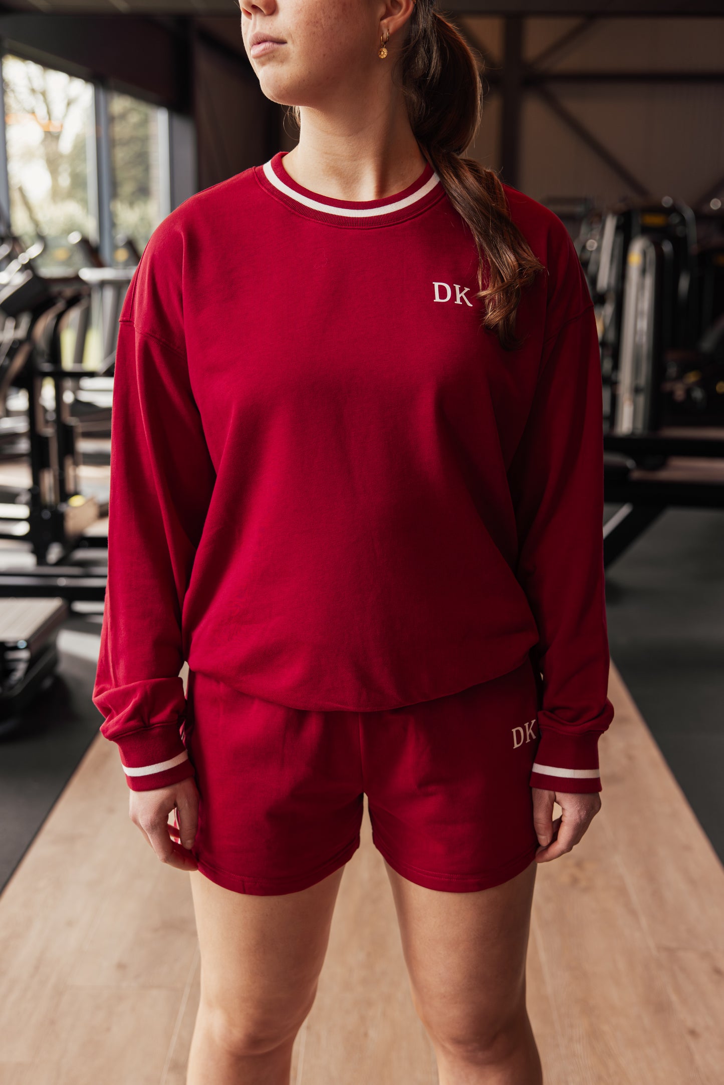 SORA jogger shorts Bordeaux Royale