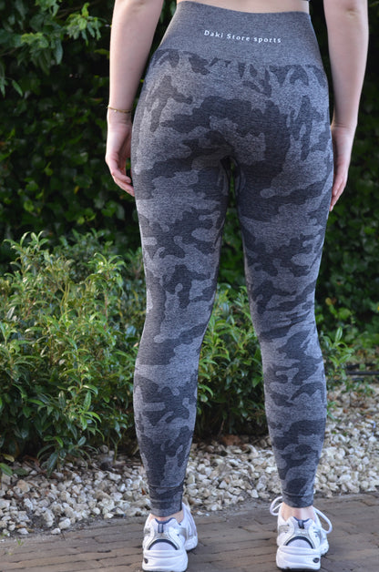 Camo sport legging - Grey