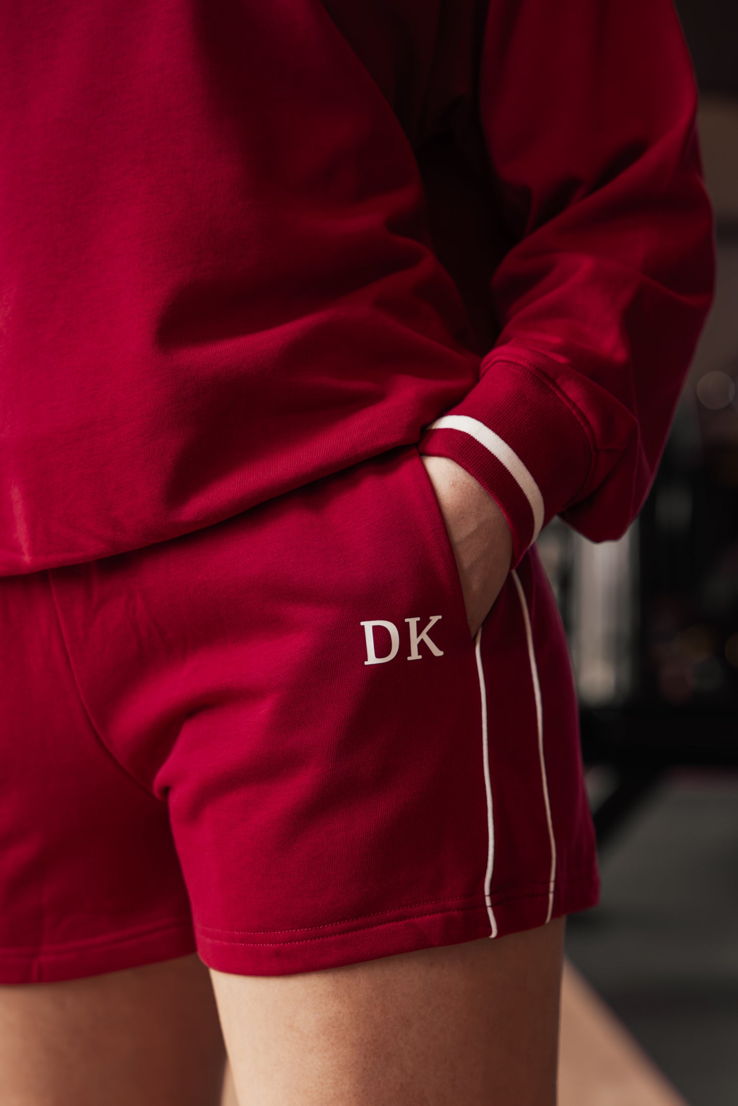 SORA jogger shorts Bordeaux Royale